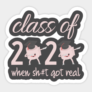 Class Of 2020 Graduation Senior Funny Quarantine Gift,SENIORS CLASS OF 2020 QUARANTINED EDITION Sticker